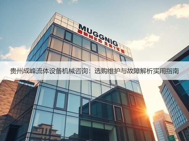 贵州成峰流体设备机械咨询:选购维护与故障解析实用指南 贵州成峰流体设备机械咨询:选购维护与故障解析实用指南