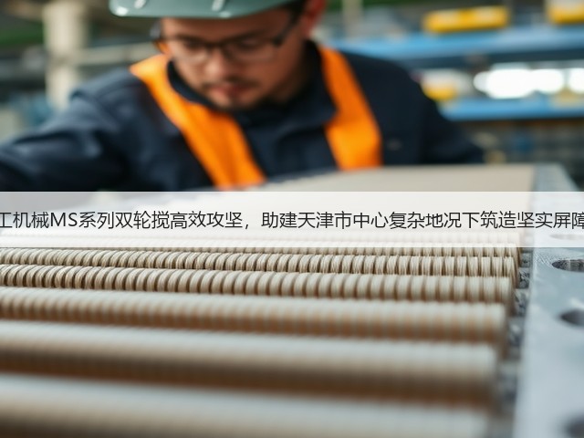 上工机械MS系列双轮搅高效攻坚,助建天津市中心复杂地况下筑造坚实屏障! 上工机械MS系列双轮搅高效攻坚,助建天津市中心复杂地况下筑造坚实屏障!