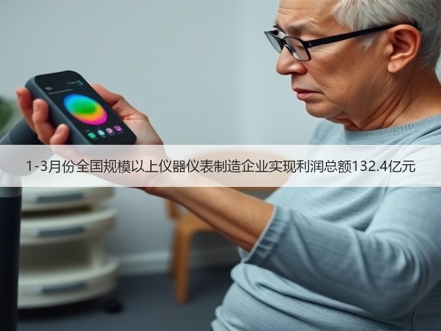 1-3月份全国规模以上仪器仪表制造企业实现利润总额132.4亿元