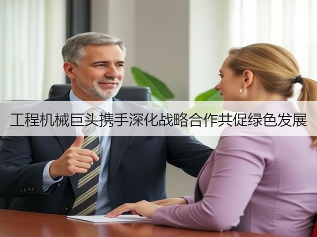 工程机械巨头携手深化战略合作共促绿色发展 工程机械巨头携手深化战略合作共促绿色发展
