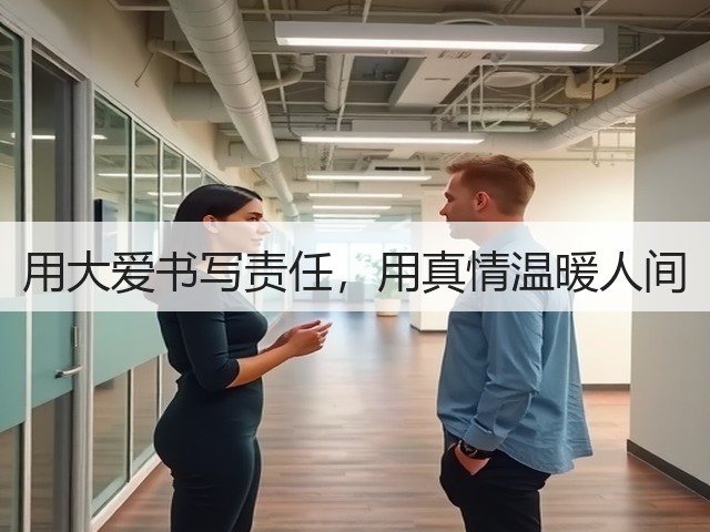 用大爱书写责任,用真情温暖人间 用大爱书写责任,用真情温暖人间