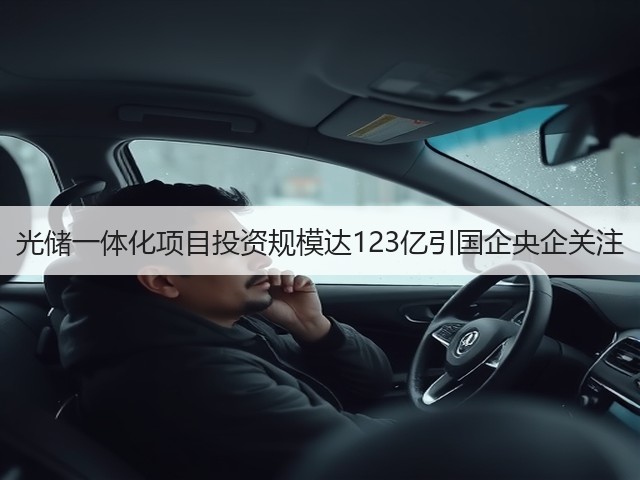 光储一体化项目投资规模达123亿引国企央企关注