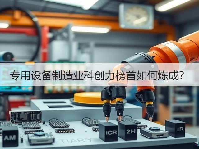 专用设备制造业科创力榜首如何炼成？