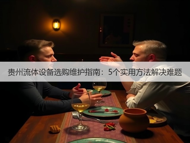 贵州流体设备选购维护指南:5个实用方法解决难题 贵州流体设备选购维护指南:5个实用方法解决难题
