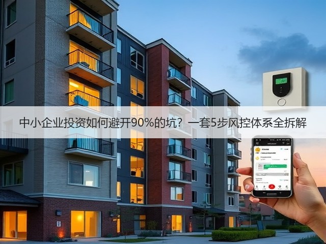 中小企业投资如何避开90%的坑?一套5步风控体系全拆解 中小企业投资如何避开90%的坑?一套5步风控体系全拆解