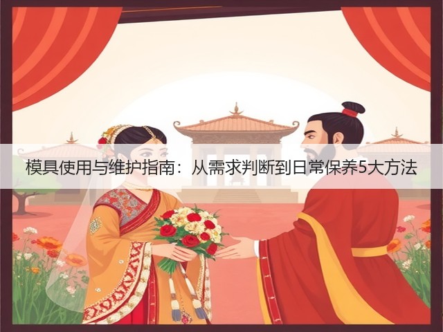 模具使用与维护指南：从需求判断到日常保养5大方法
