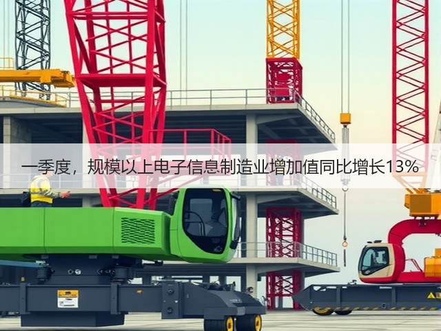 一季度,规模以上电子信息制造业增加值同比增长13% 一季度,规模以上电子信息制造业增加值同比增长13%
