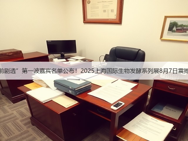 “超前剧透”第一波嘉宾名单公布！2025上海国际生物发酵系列展8月7日震撼来袭