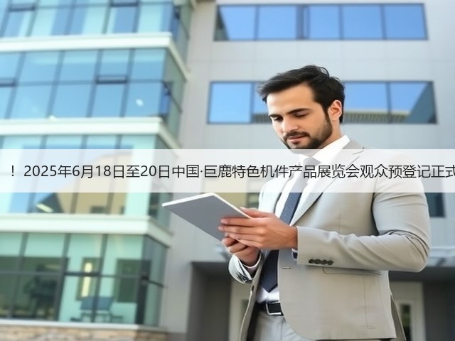 欢迎参观！！2025年6月18日至20日中国·巨鹿特色机件产品展览会观众预登记正式开启！！