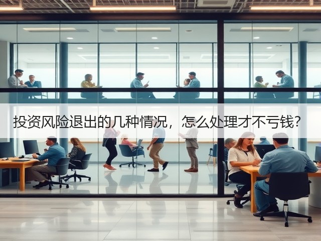 投资风险退出的几种情况，怎么处理才不亏钱？