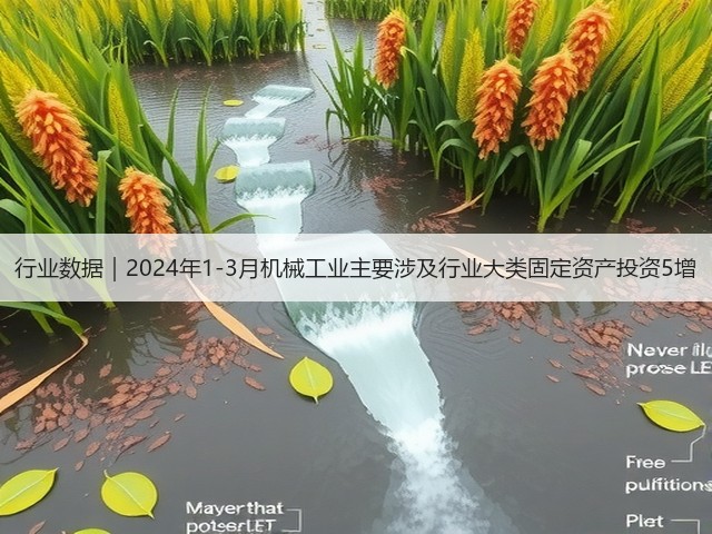 行业数据｜2024年1-3月机械工业主要涉及行业大类固定资产投资5增