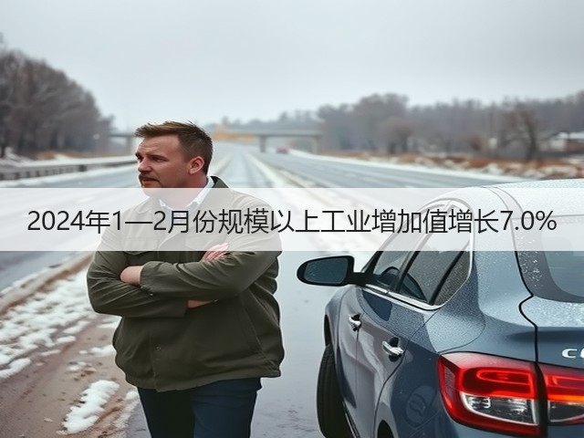 2024年1—2月份规模以上工业增加值增长7.0%