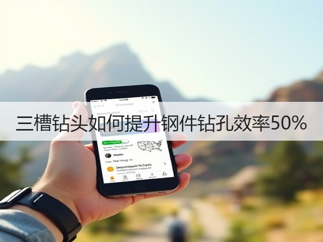 三槽钻头如何提升钢件钻孔效率50%