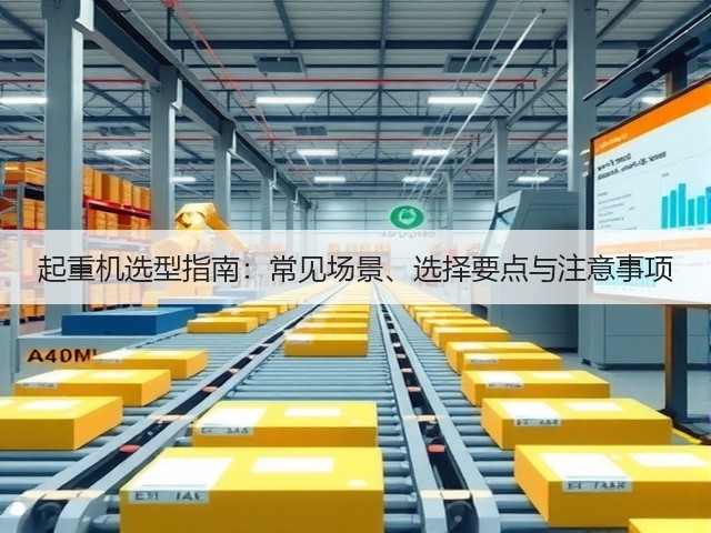 起重机选型指南：常见场景、选择要点与注意事项