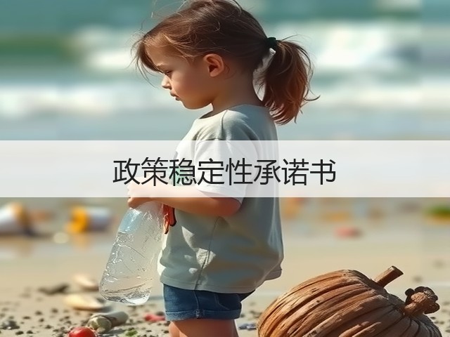政策稳定性承诺书