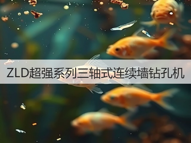 ZLD超强系列三轴式连续墙钻孔机