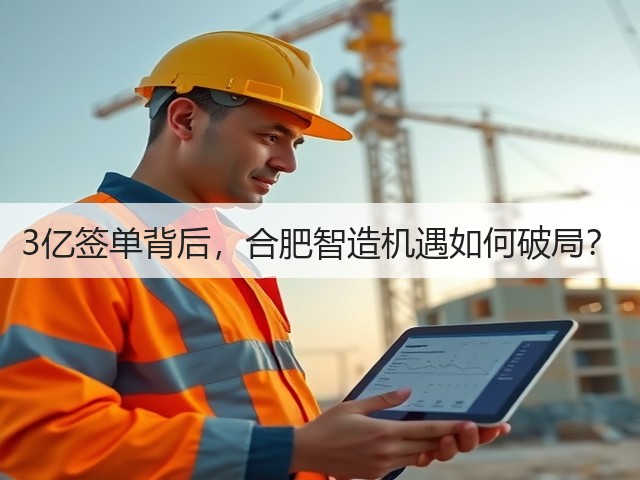 3亿签单背后,合肥智造机遇如何破局? 3亿签单背后,合肥智造机遇如何破局?
