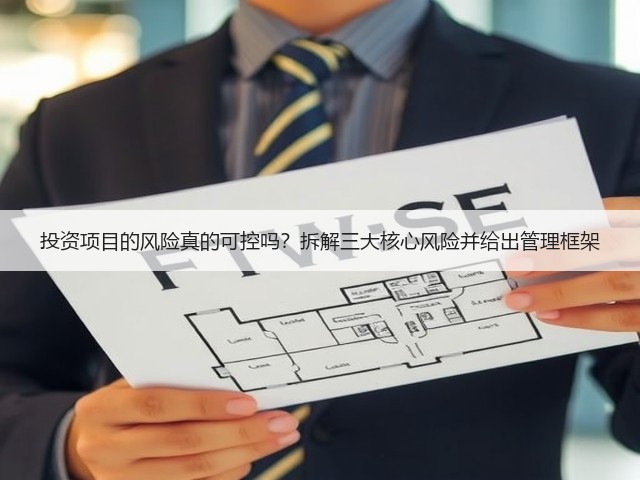 投资项目的风险真的可控吗?拆解三大核心风险并给出管理框架 投资项目的风险真的可控吗?拆解三大核心风险并给出管理框架