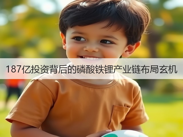 187亿投资背后的磷酸铁锂产业链布局玄机 187亿投资背后的磷酸铁锂产业链布局玄机