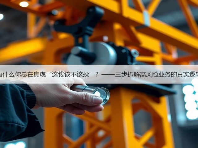 为什么你总在焦虑“这钱该不该投”？——三步拆解高风险业务的真实逻辑