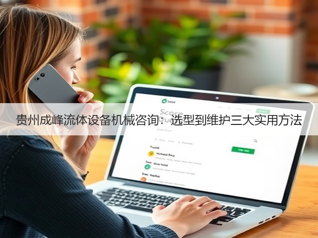 贵州成峰流体设备机械咨询:选型到维护三大实用方法 贵州成峰流体设备机械咨询:选型到维护三大实用方法