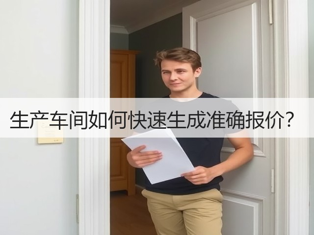 生产车间如何快速生成准确报价? 生产车间如何快速生成准确报价?