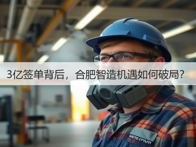 3亿签单背后,合肥智造机遇如何破局? 3亿签单背后,合肥智造机遇如何破局?