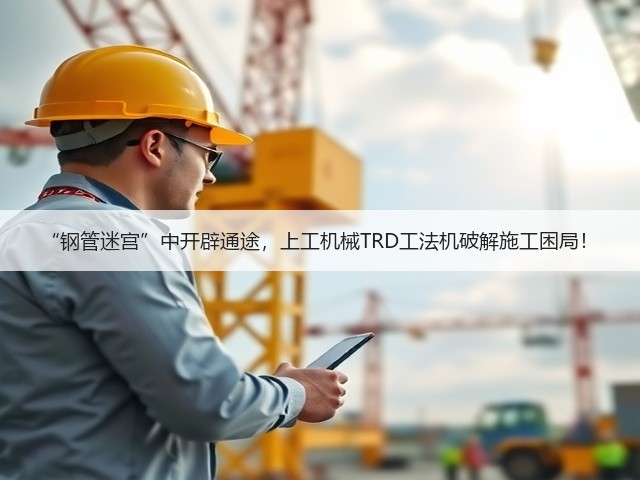 “钢管迷宫”中开辟通途,上工机械TRD工法机破解施工困局! “钢管迷宫”中开辟通途,上工机械TRD工法机破解施工困局!
