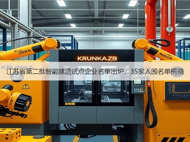 江苏省第二批智能建造试点企业名单出炉，35家入围名单揭晓