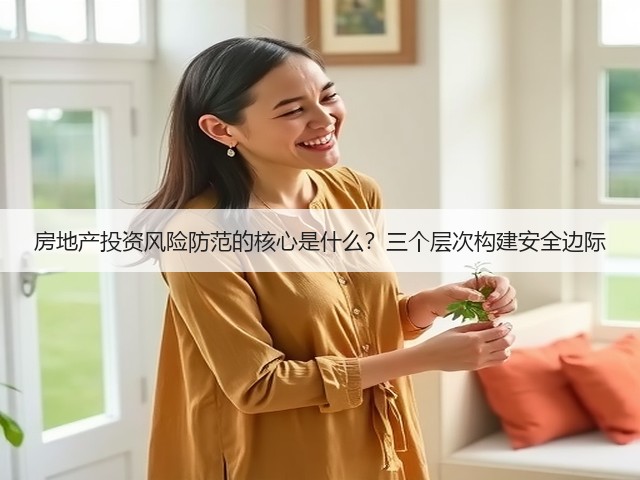 房地产投资风险防范的核心是什么？三个层次构建安全边际