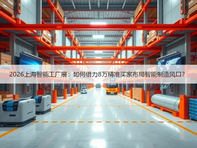 2026上海智能工厂展：如何借力8万精准买家布局智能制造风口？