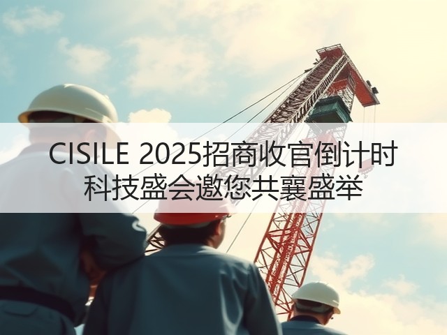 CISILE 2025招商收官倒计时 科技盛会邀您共襄盛举 CISILE 2025招商收官倒计时 科技盛会邀您共襄盛举
