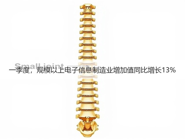 一季度,规模以上电子信息制造业增加值同比增长13% 一季度,规模以上电子信息制造业增加值同比增长13%