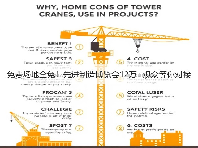 免费场地全免!先进制造博览会12万+观众等你对接 免费场地全免!先进制造博览会12万+观众等你对接