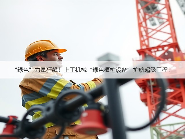 “绿色”力量狂飙！上工机械“绿色植桩设备”护航超级工程！