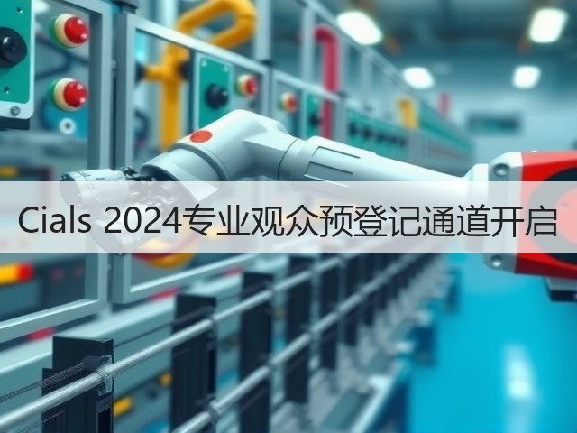 Cials 2024专业观众预登记通道开启 Cials 2024专业观众预登记通道开启