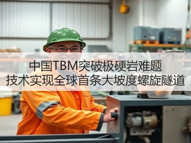 中国TBM突破极硬岩难题 技术实现全球首条大坡度螺旋隧道 中国TBM突破极硬岩难题 技术实现全球首条大坡度螺旋隧道