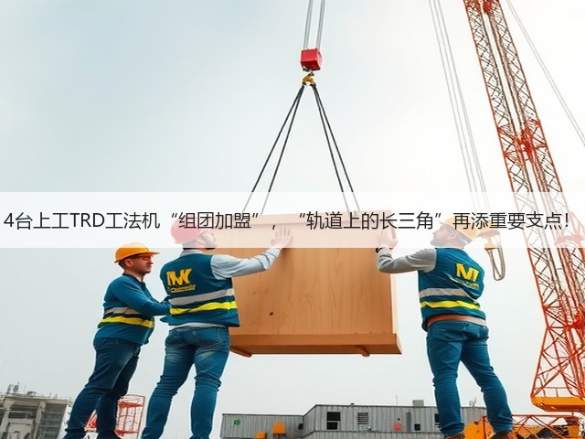 4台上工TRD工法机“组团加盟”，“轨道上的长三角”再添重要支点！