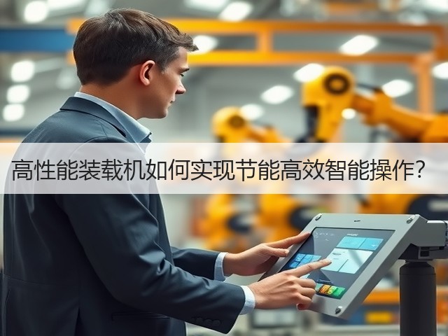 高性能装载机如何实现节能高效智能操作？