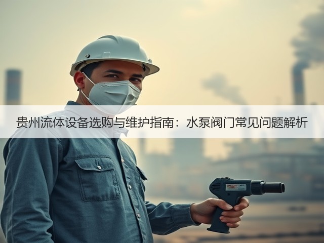 贵州流体设备选购与维护指南：水泵阀门常见问题解析