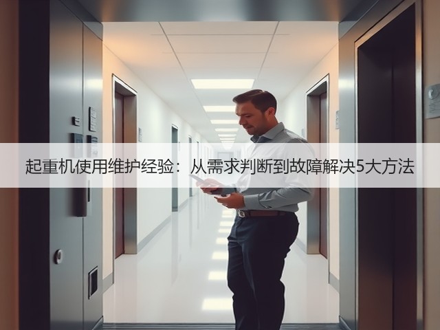 起重机使用维护经验:从需求判断到故障解决5大方法 起重机使用维护经验:从需求判断到故障解决5大方法