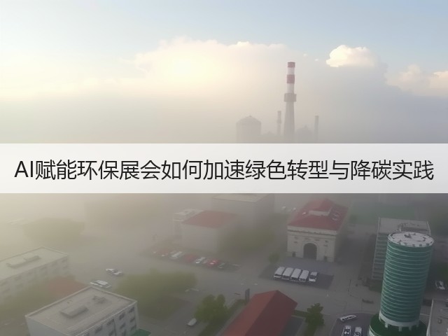 AI赋能环保展会如何加速绿色转型与降碳实践 AI赋能环保展会如何加速绿色转型与降碳实践