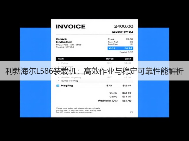 利勃海尔L586装载机:高效作业与稳定可靠性能解析 利勃海尔L586装载机:高效作业与稳定可靠性能解析