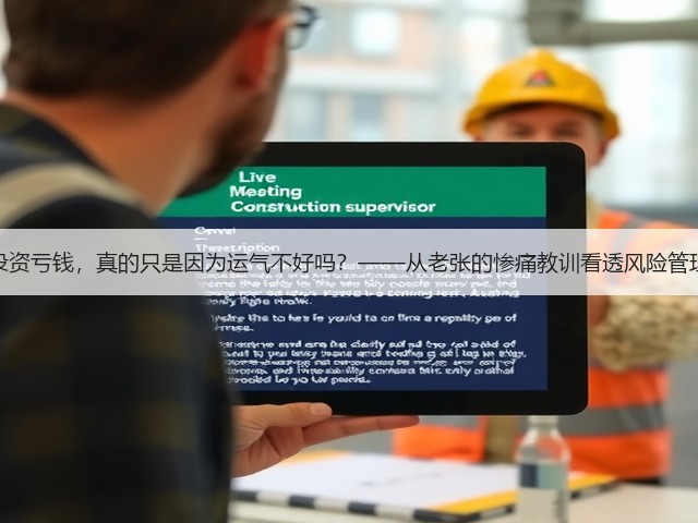 你每次投资亏钱,真的只是因为运气不好吗?——从老张的惨痛教训看透风险管理的本质 你每次投资亏钱,真的只是因为运气不好吗?——从老张的惨痛教训看透风险管理的本质