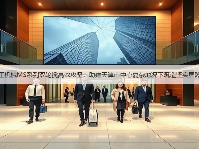 上工机械MS系列双轮搅高效攻坚，助建天津市中心复杂地况下筑造坚实屏障！