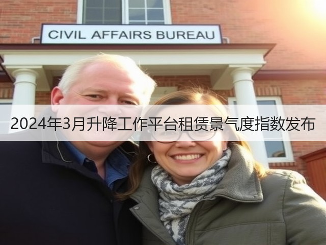 2024年3月升降工作平台租赁景气度指数发布 2024年3月升降工作平台租赁景气度指数发布