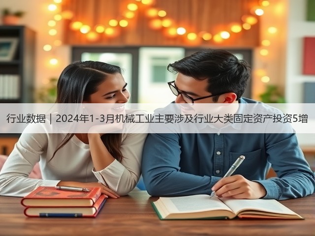行业数据｜2024年1-3月机械工业主要涉及行业大类固定资产投资5增
