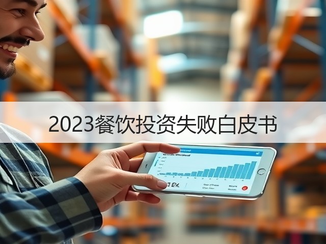 2023餐饮投资失败白皮书 2023餐饮投资失败白皮书