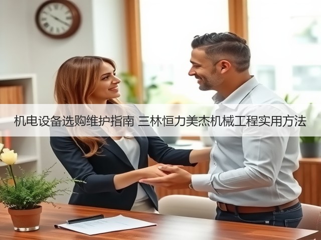 机电设备选购维护指南 三林恒力美杰机械工程实用方法 机电设备选购维护指南 三林恒力美杰机械工程实用方法