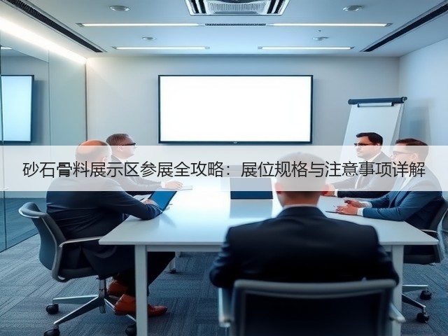 砂石骨料展示区参展全攻略:展位规格与注意事项详解 砂石骨料展示区参展全攻略:展位规格与注意事项详解
